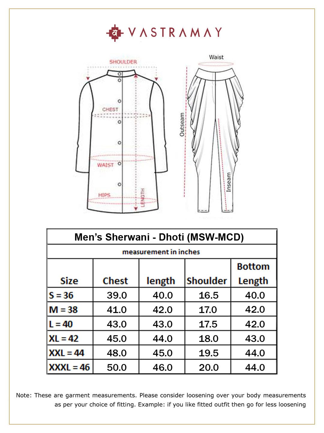 VASTRAMAY VM Mens Cotton Blend Biscuit Sherwani Patiala Dhoti Set - Regal Ethnic Ensemble for Weddings and Festivals_VASMSW124nCDMA_40