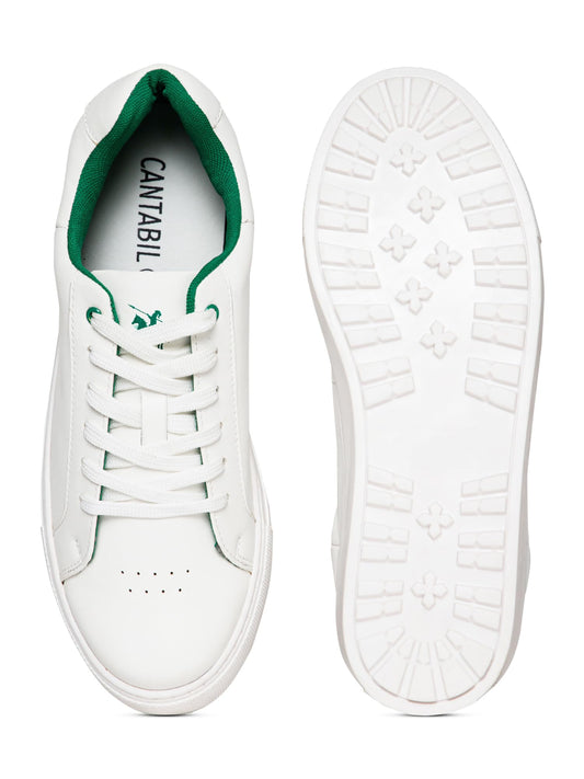 Cantabil Casual Sneaker Shoes for Men_White_6
