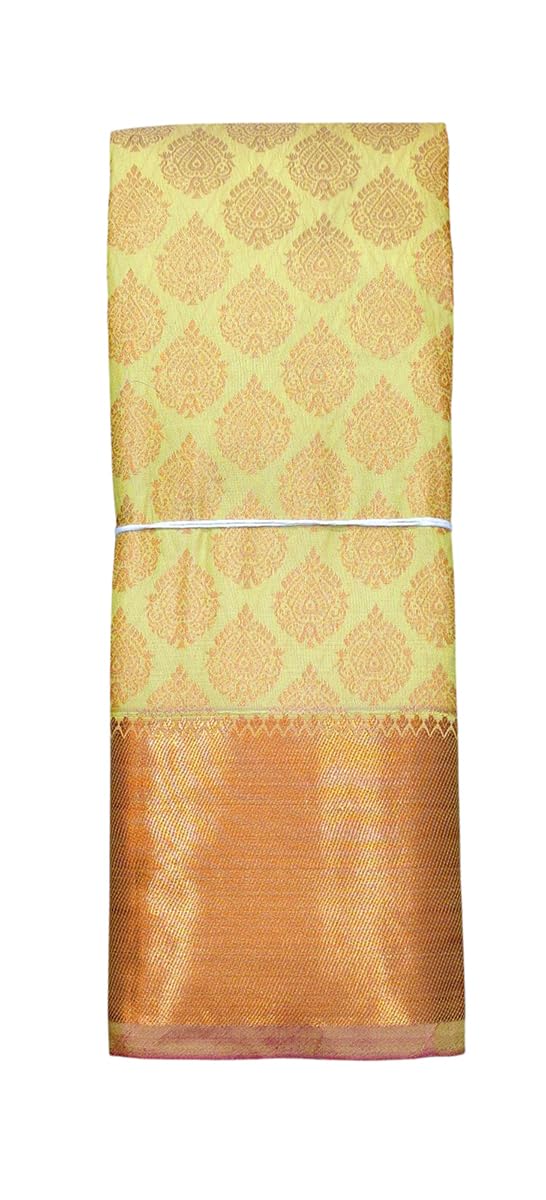 SREE KUMARAN Women's Kanchipuram Silk Pure Pattu Sarees With Blouse (VSK281-1)