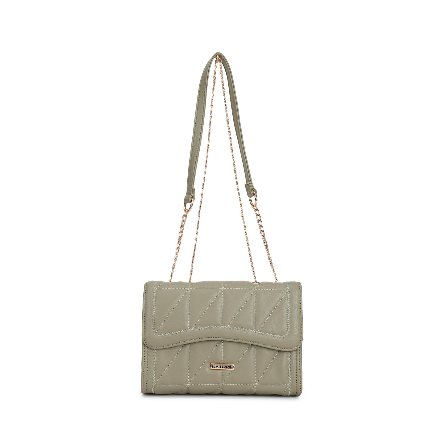 Fastrack Structured Quilted Sling Bag For Women, Ladies and Girls | Made Up of Premium Semi PU Leather Material