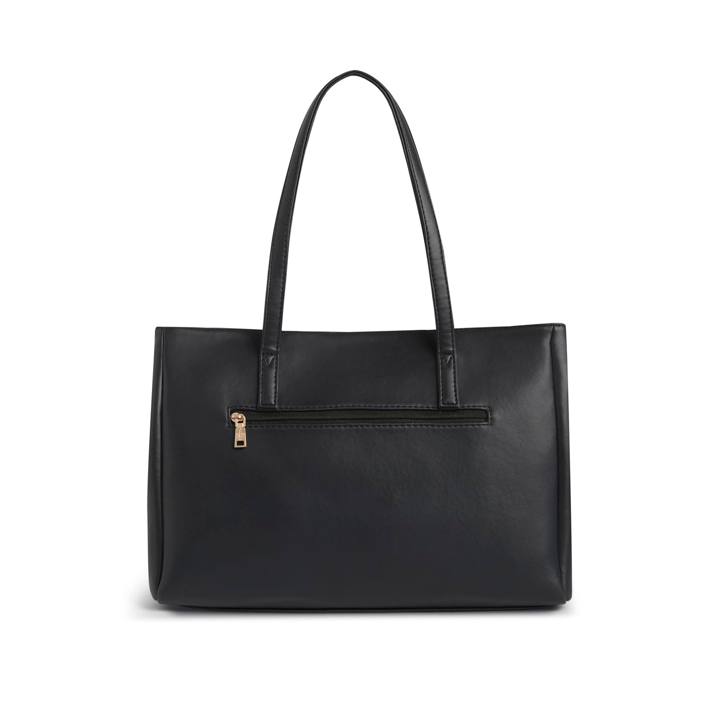 Caprese Sunny Tote Medium Bag for Women with Multi-Compartment & Comfortable Straps | Ideal for 16 inch Laptop Bag | Stylish, Durable Design for Work, Travel, Shopping, Essentials & Daily Use (Black)