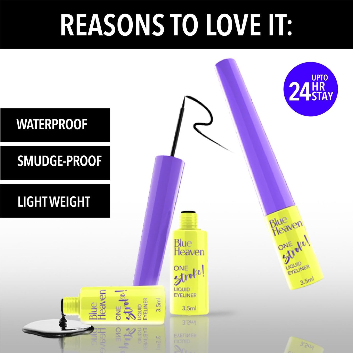 Blue Heaven All-In-One Bridal Makeup Kit for women | Pack of 11 | Primer, Foundation, Compact Powder, Eyebrow Definer, Eyeliner, Kajal, Mascara, Eyeshadow, Lipstick, Sindoor & Blush | 55.1g + 49.5ml