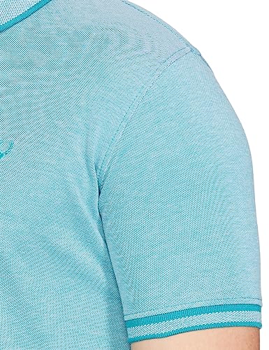 Allen Solly Men's Regular Fit T-Shirt (ASKPCURGFK82813_Teal M)