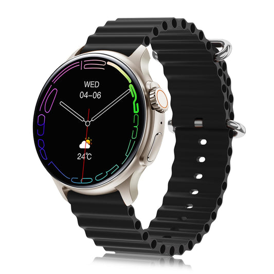 French Connection Nexus Premium Smart Watch with Black Silicone Strap - FCSW03-2