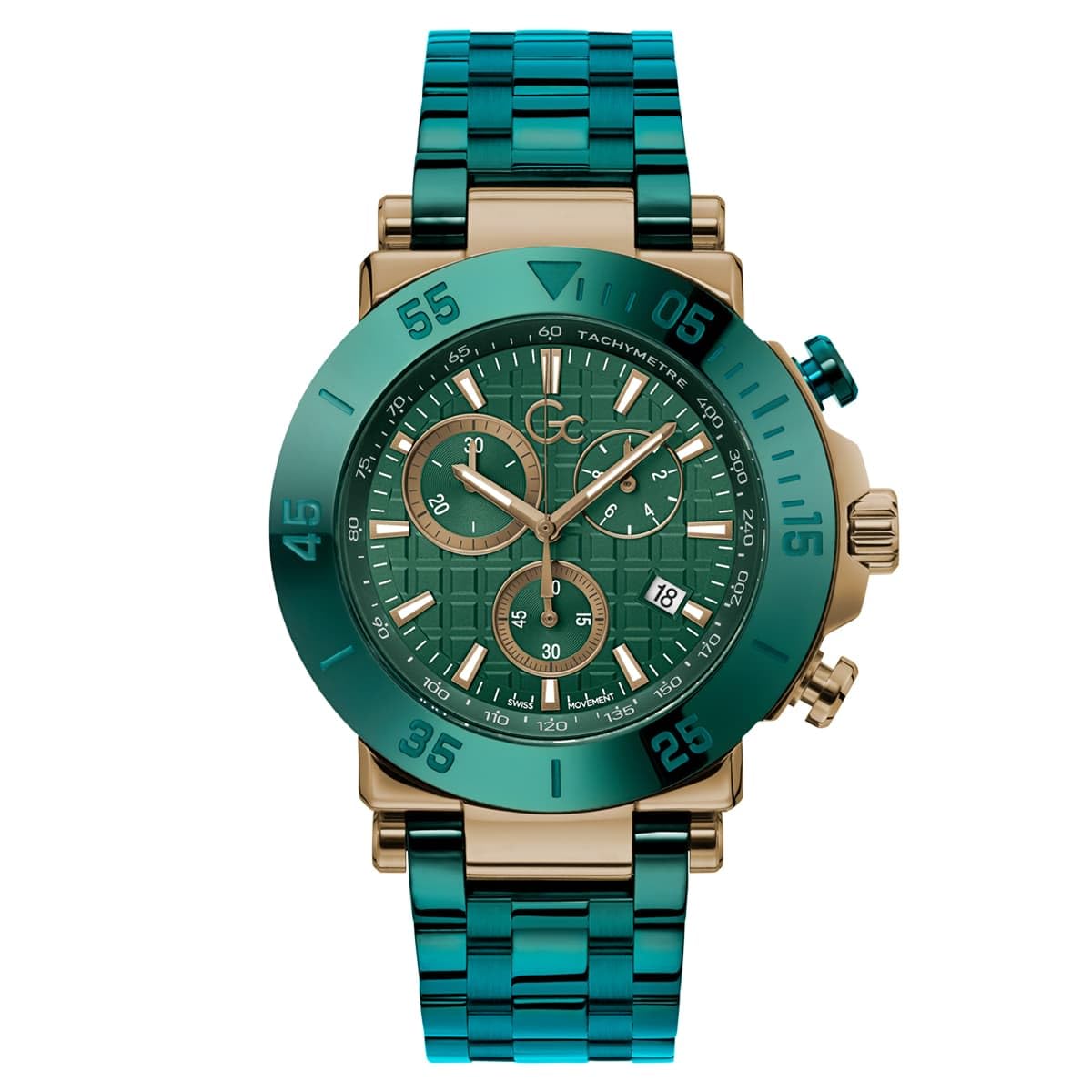 GC Analog Green Dial Men's Watch-Y70009G5MF