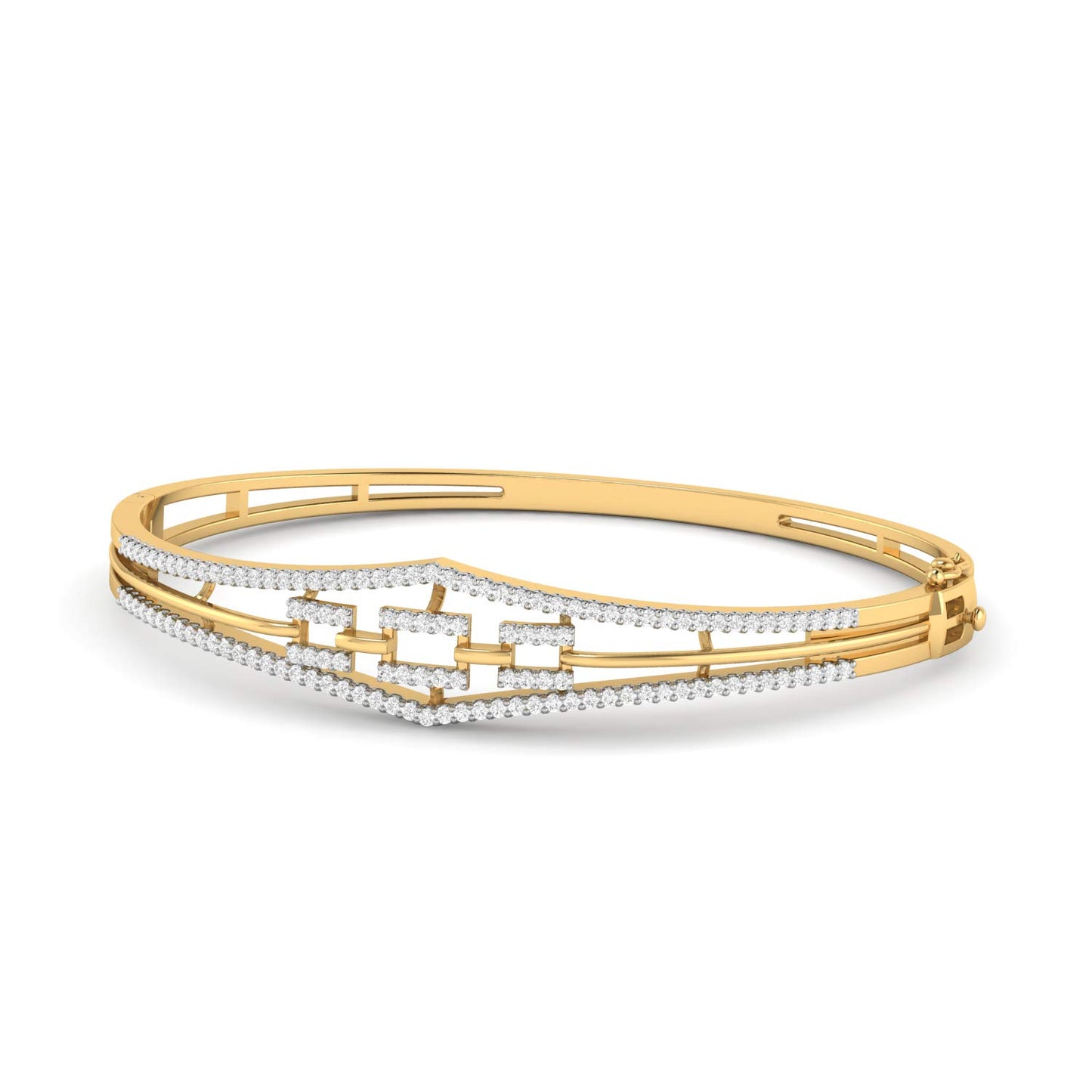 PC Jeweller 14k (585) Yellow Gold and Solitaire Bracelet for Women