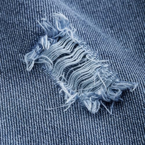 Hopscotch Girls Blue Kitty Embroidered Jeans for Ages (9-12 Months)