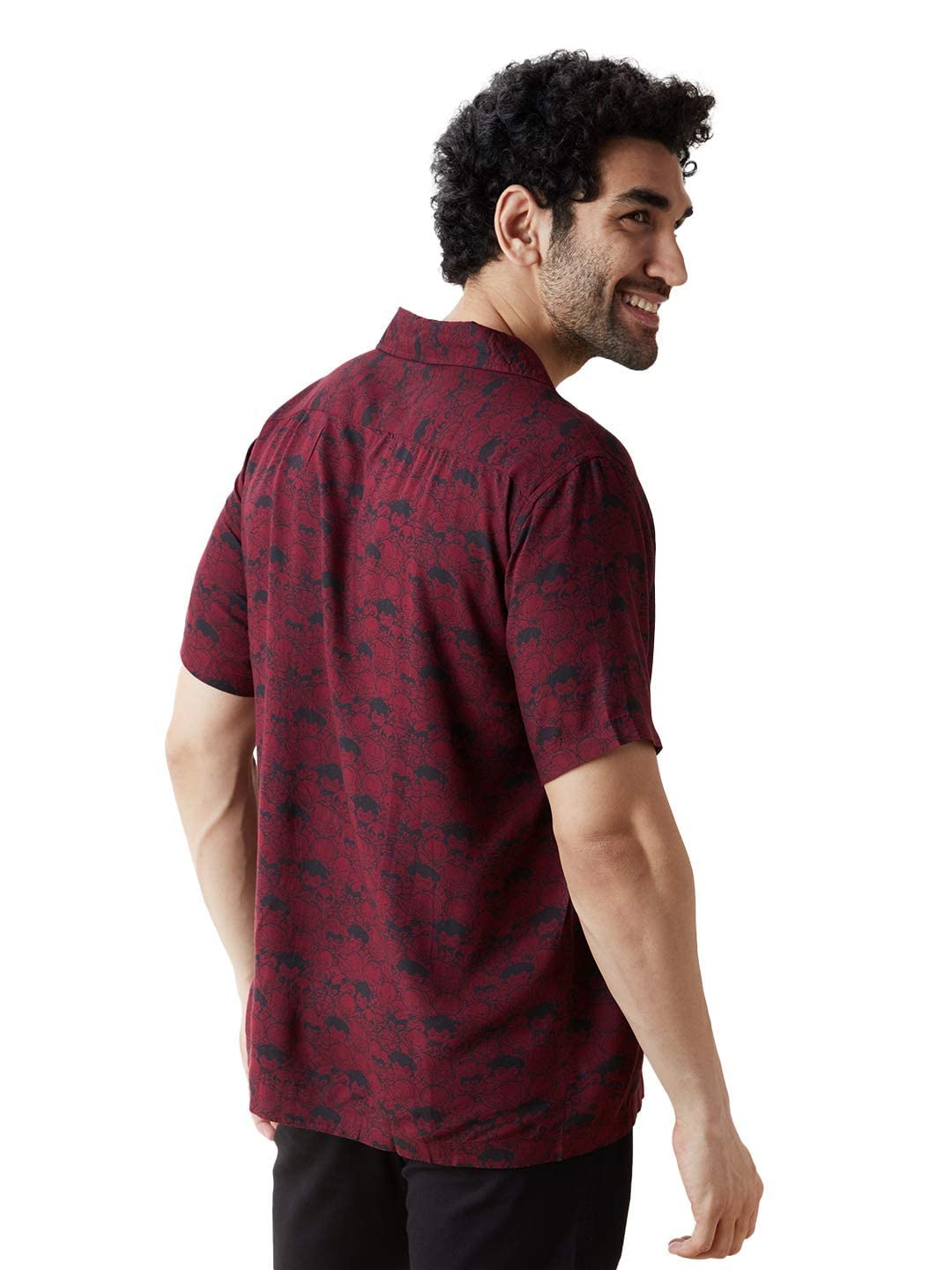 The Souled Store Marvel: Chibi Pattern Mens and Boys Graphic Printed Cotton Hawaiian Shirts Multi-Colored Shirt for Men Casual Half Sleeves Regular Fit Printed Stylish Latest Cotton Summer