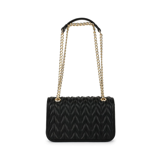 Fastrack QuiltGrid Shoulder Bag | Faux-Leather Women’s Handbag | Diamond Quilted Design | Adjustable Chain Strap | Zipper & Magnetic Closure | Gold-Finish Hardware