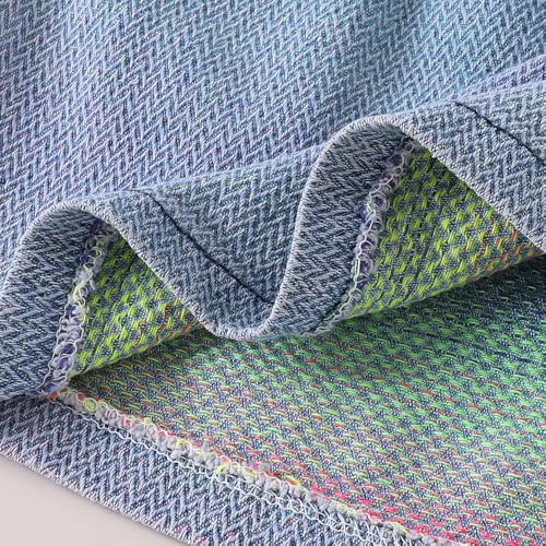 Hopscotch Girls Full Sleeves Blue 2-Pc Denim Jacket & Skirt For Age (2-3 Years)