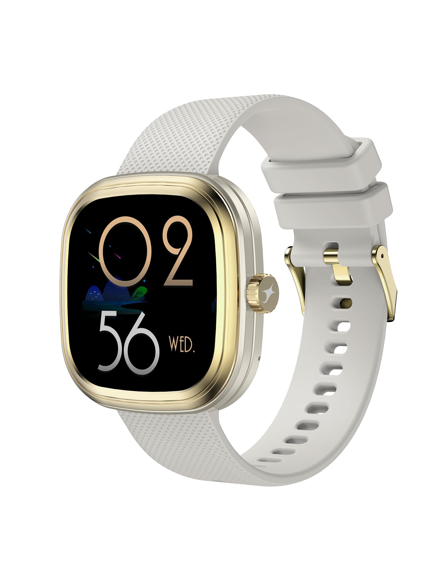 Fastrack Ryz Smart Watch for Women, 1.72” Super Ultra VU Display,Dynamic 60Hz Refresh Rate,AI Voice,Functional Crown,1ATM,BT Calling,HRM,SpO2 & Multiple Menu Styles,24/7 Health Suite - Ivory White