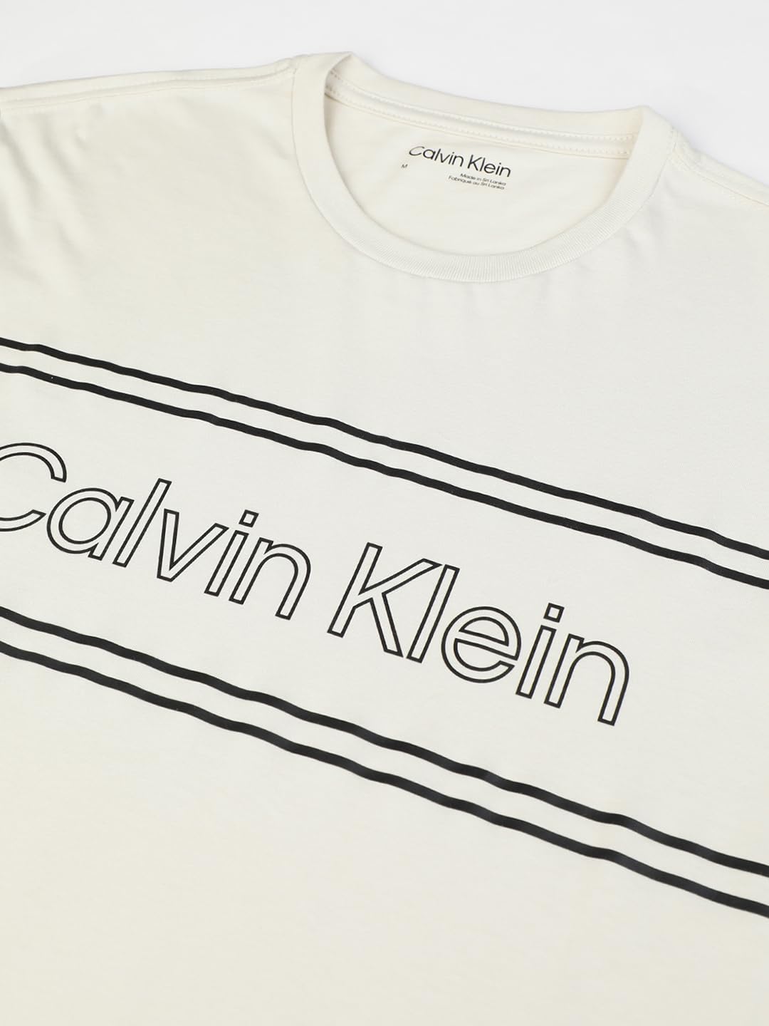 Calvin Klein Jeans Men's Regular Fit T-Shirt (A4-40IC818100 White