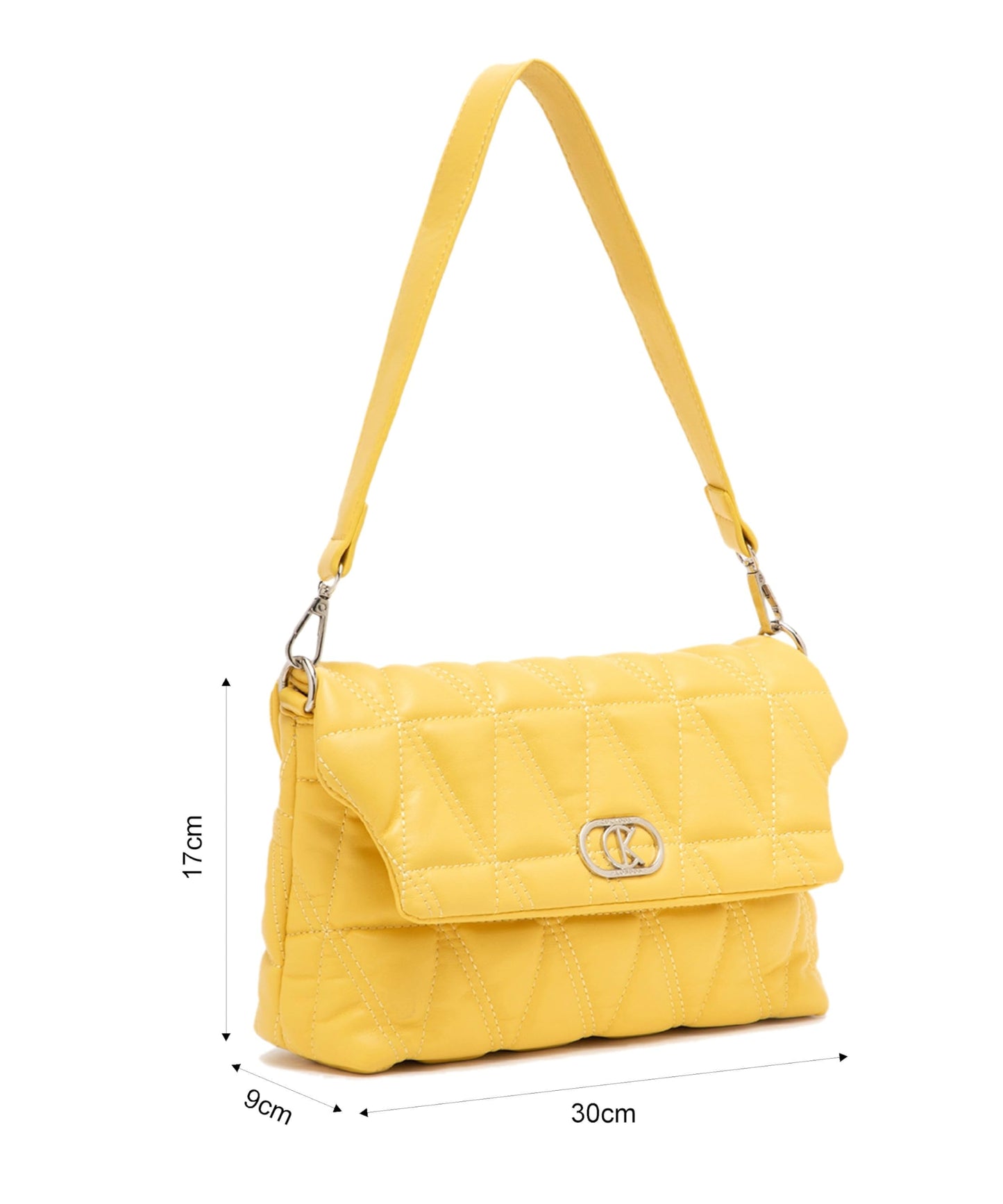 CUCKOOS LONDON Purse for Women Branded, Stylish Handbags for Women Trendy | Handbag for Woman Stylish Latest, Sling Bag for Woman | Branded Handbags for Ladies Latest - ELIZA, Yellow