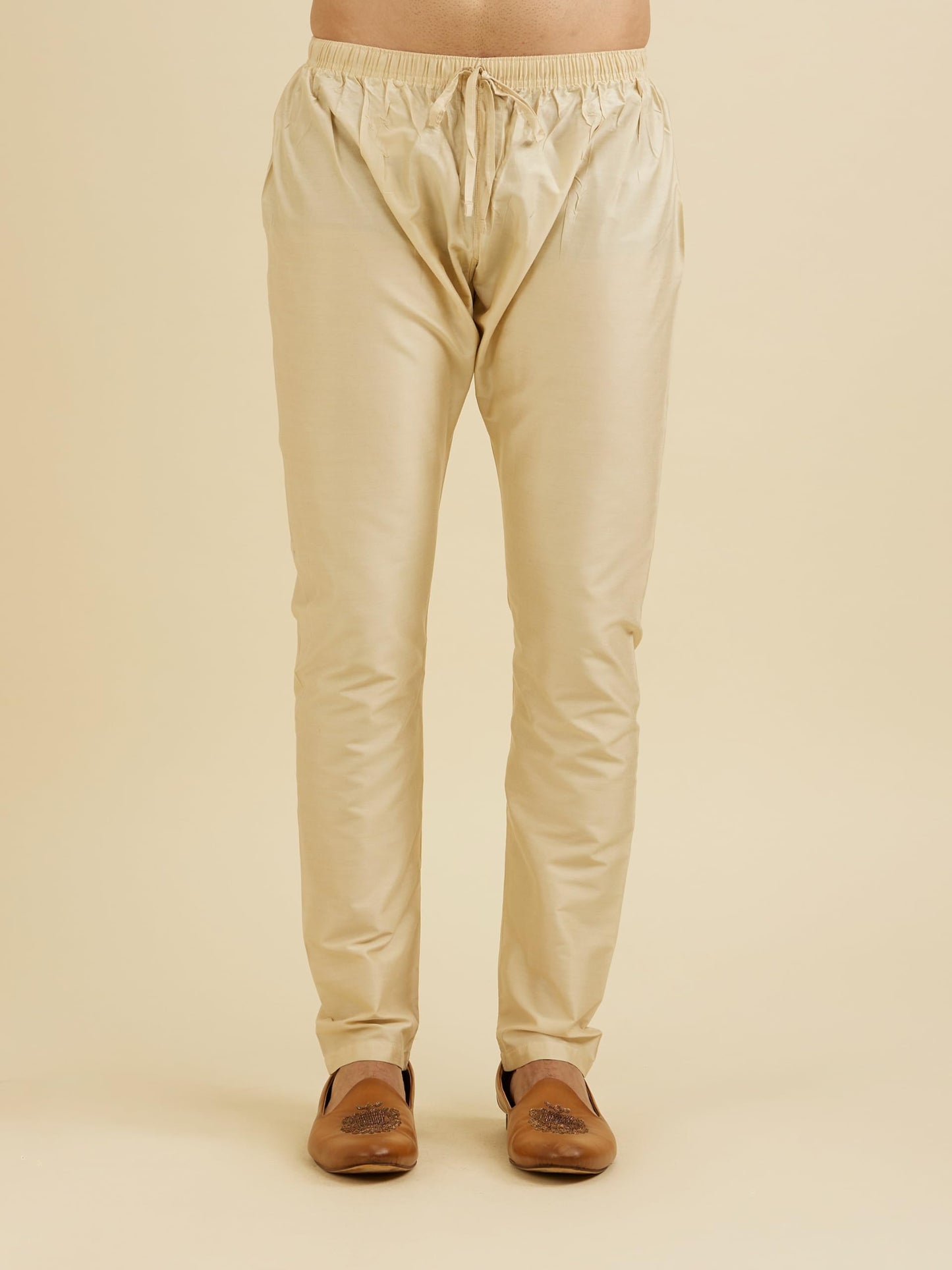 Manyavar Men's Viscose Blend Digital Print Kurta Set (Dark Green,XL)