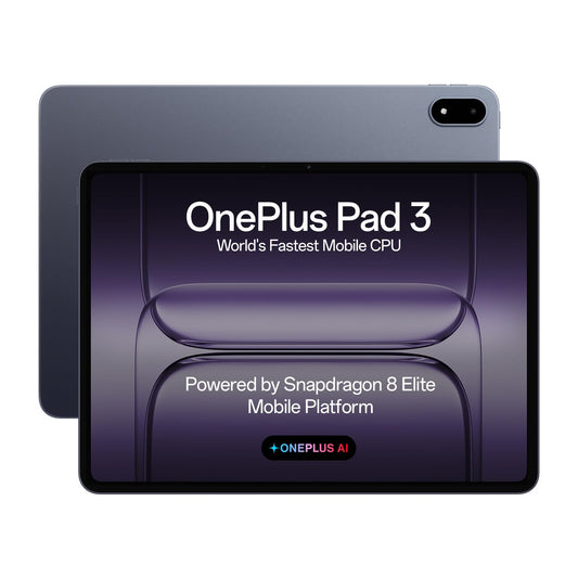 OnePlus Pad 3 World's Fastest Snapdragon 8 Elite Processor, 13.2" 3.4k Screen, 144Hz Adaptive Refresh Rate, 8 Speakers, OnePlus AI, 12140 mAh Battery, 16 GB RAM + 512 GB ROM WiFi, Storm Blue