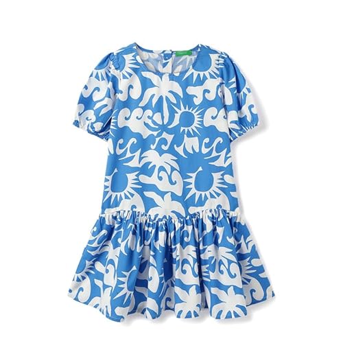 United Colors of Benetton Regular Fit Round Neck Printed Dress