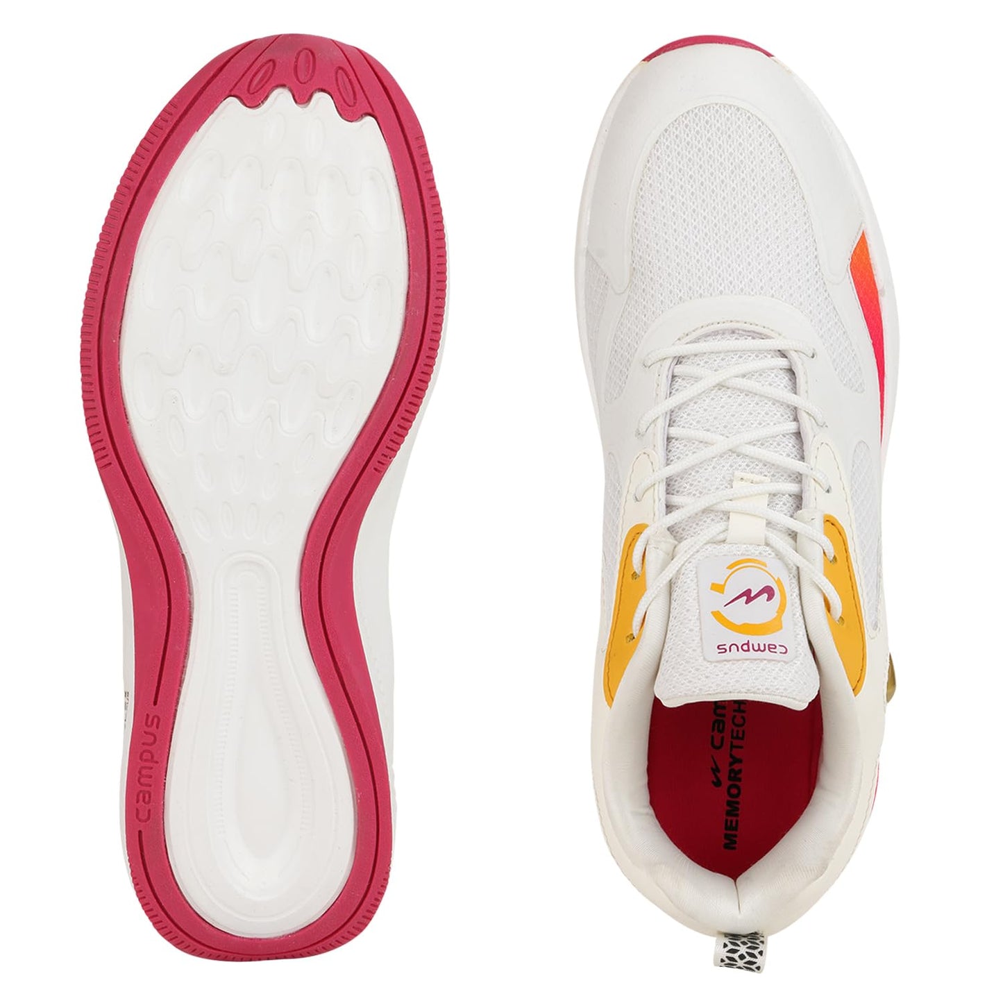 Campus Women's Hellen Running Shoes Off WHT/MSTD - 4UK/India