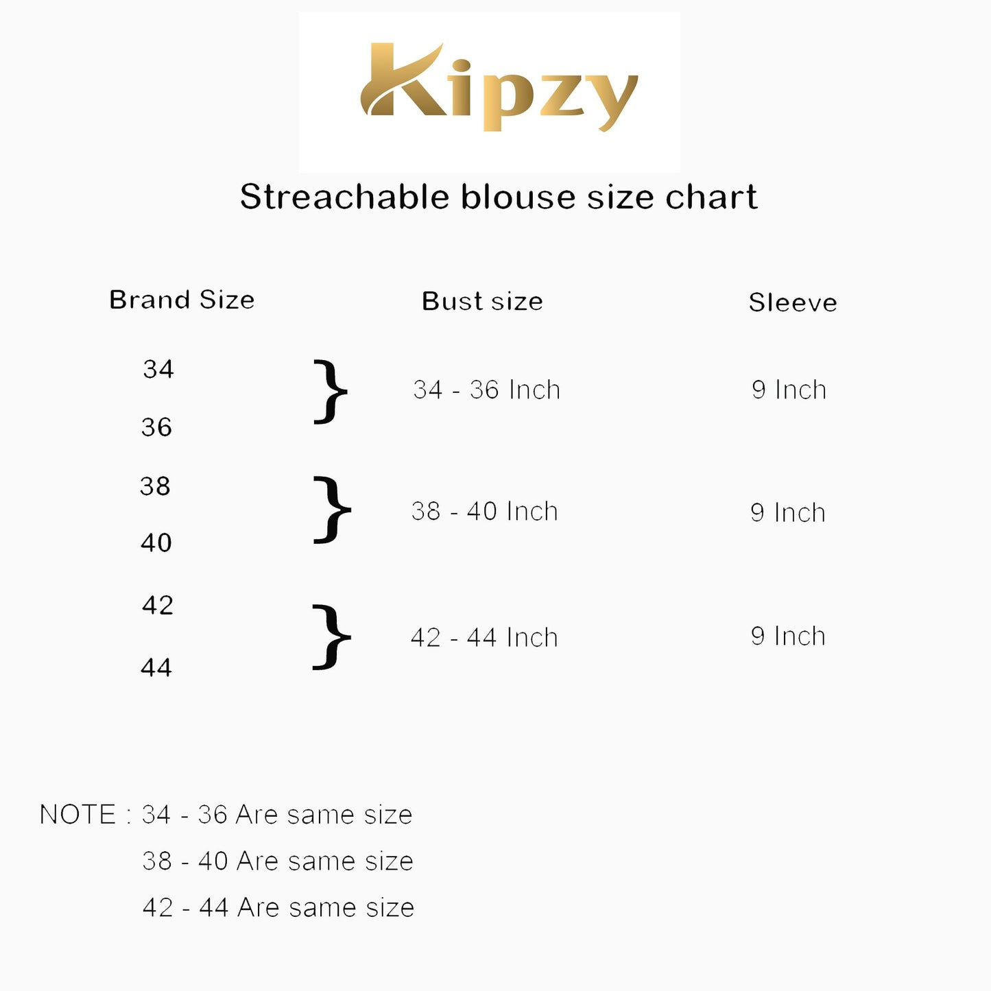 Kipzy Women's Stretchable Blouse with Round Neck & Half Sleeves | Soft Comfortable Fabric | Perfect, Saree, Lehenga, Skirt | Ready to Wear Ethnic Top for Women & Girls (Rani, 44)