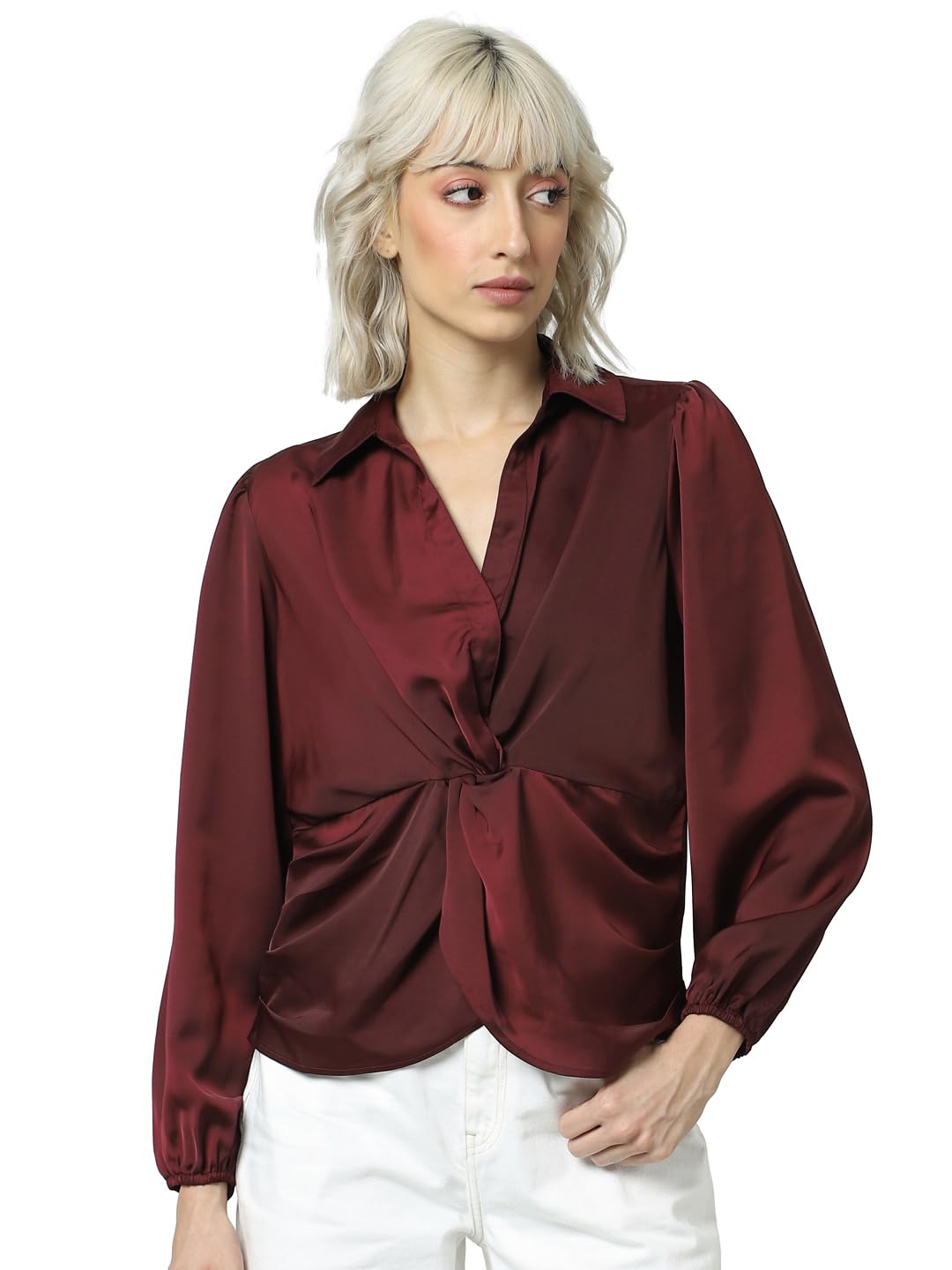 ONLY Regular Fit Shirt (15319543_Windsor Wine_40)
