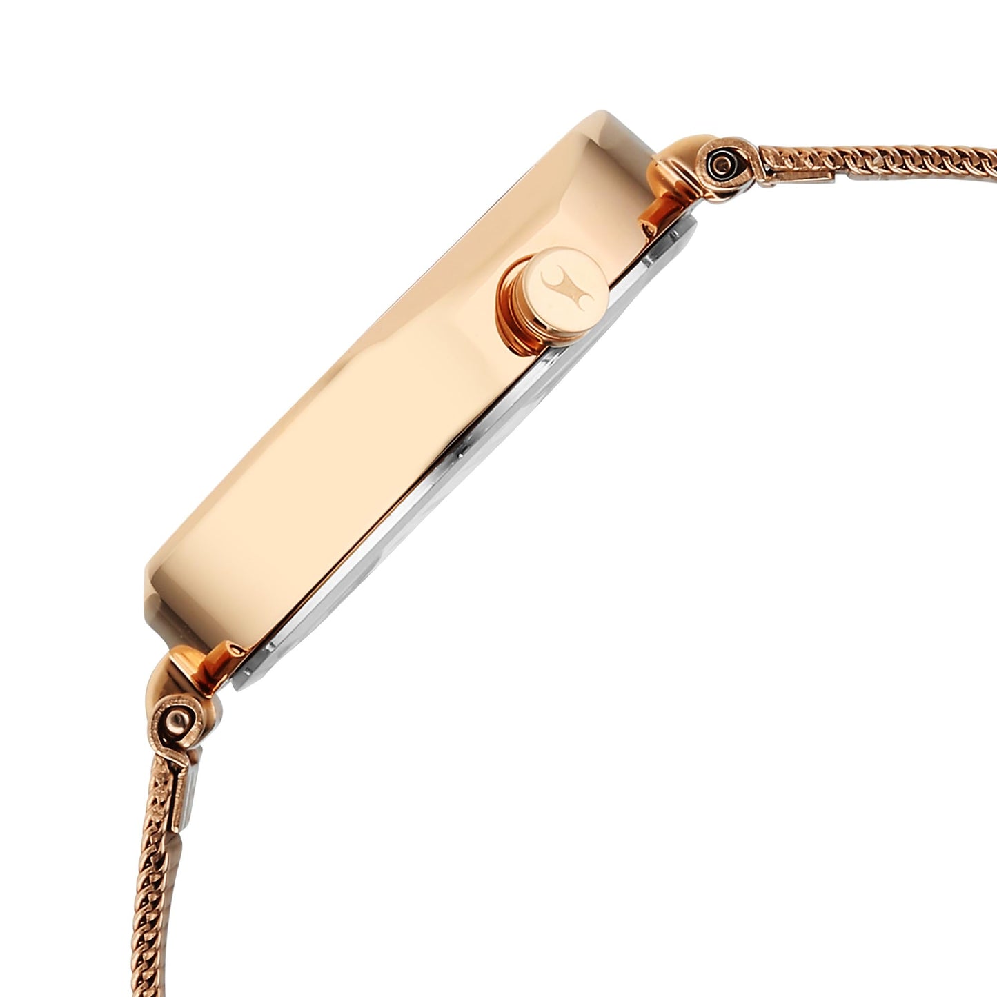 Fastrack TIK Tok 5.0 Quartz Pink Shaped Dial Women's Watch | Stainless Steel Strap Material | Watches for Women Analog - 6319WM01