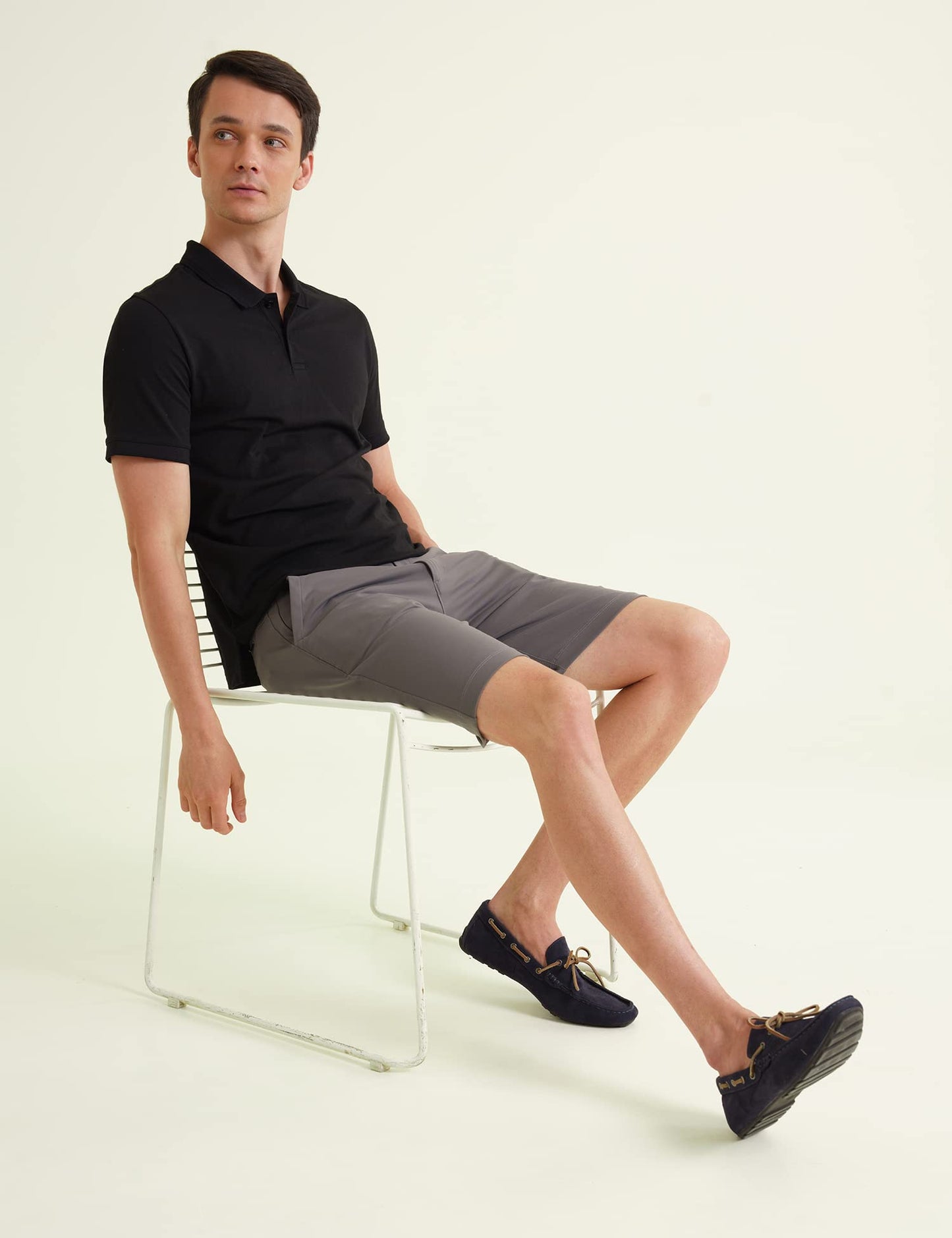 DAMENSCH Men's Chino Shorts (Dam-FSHT-MGY-XL_Grey_XL)