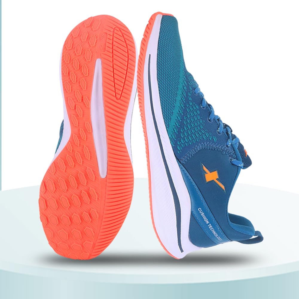 SPARX SX0678G T. Blue S. Green Running Shoes - 9 UK (43 1/3 EU) (SX0678G_TBSG0009)