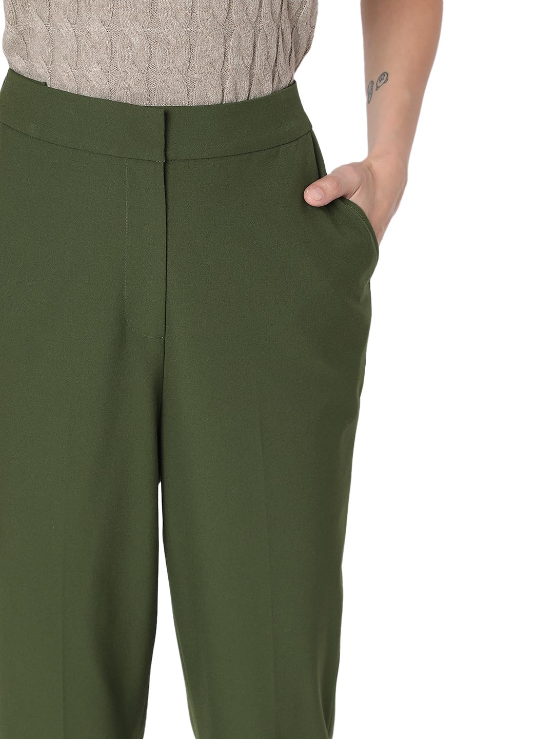 VERO MODA Womens Slim Fit High Rise Trouser