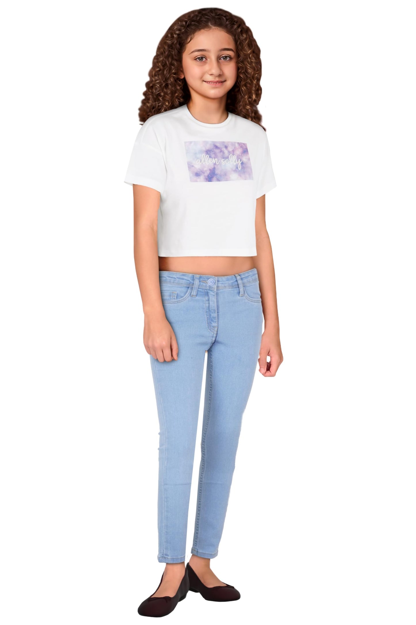 Allen Solly Girls Jeans ICE Blue