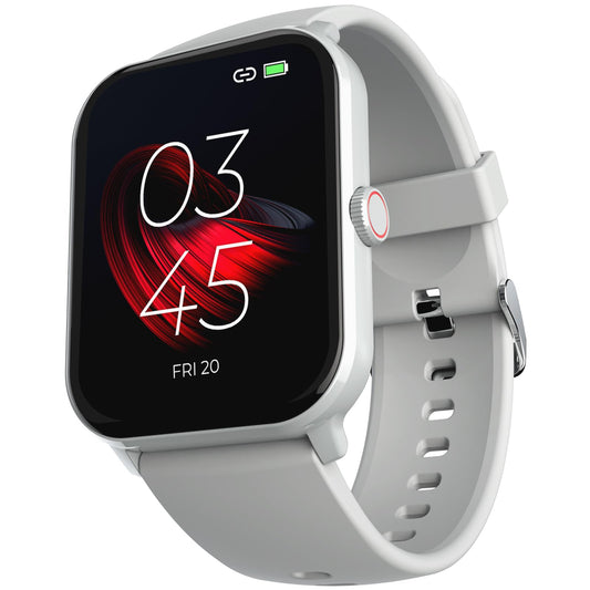 beatXP Marv Neo Smart Watch with 1.85” Ultra HD Display, Bluetooth Calling, 240 * 280px, AI Voice Assistant, 100+ Sports Modes, Heart Rate Monitoring, SpO2, IP68, Fast Charging (Ice Silver)