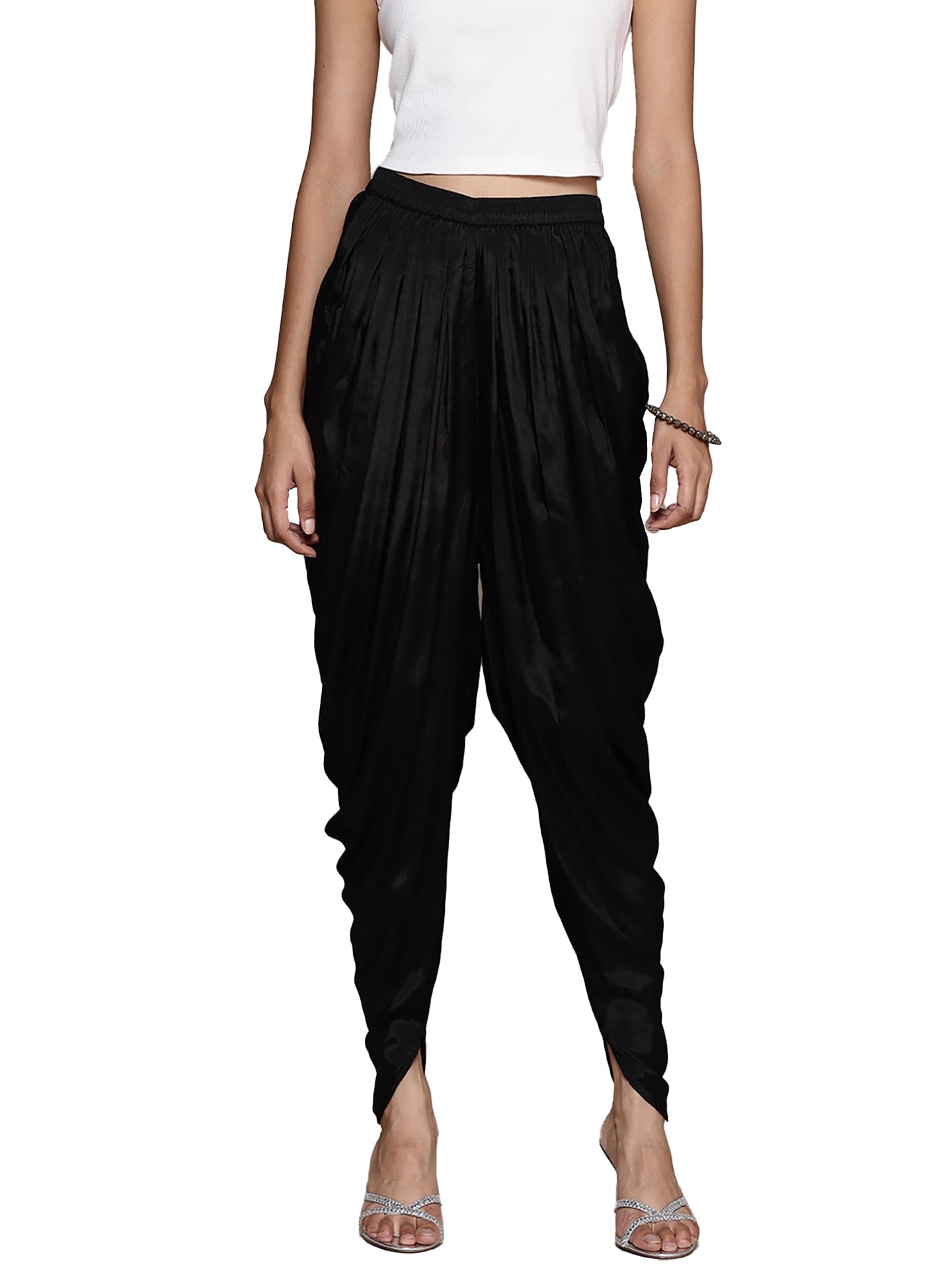 Aarke Ritu Kumar Black Draped Dhoti Pants