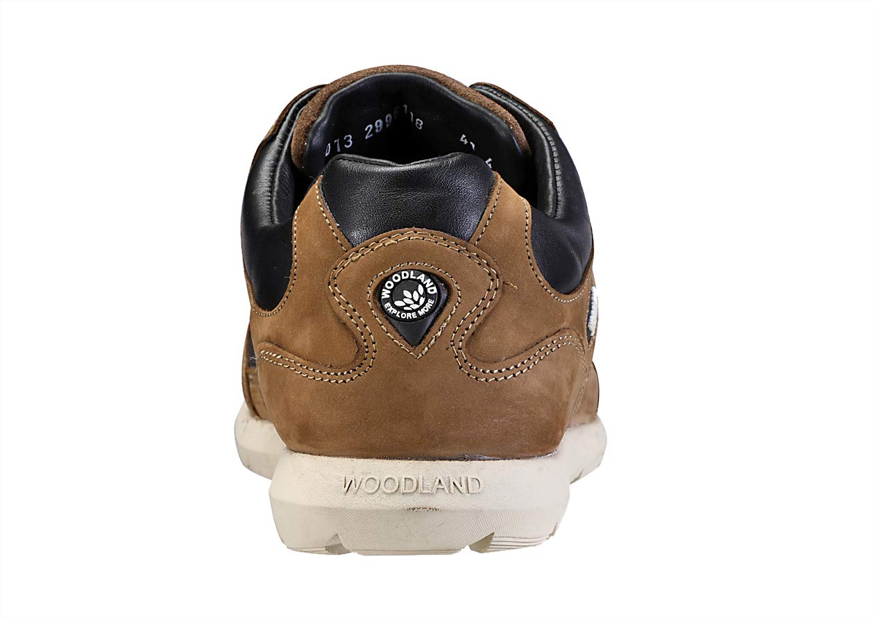 Woodland Men's Tobacco Leather Casuals 9 UK/India (43 EU)-(OGC 2996118)