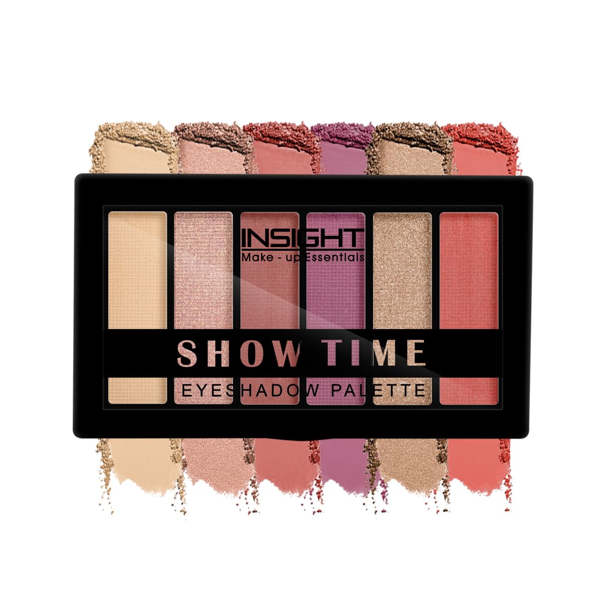 INSIGHT Show Time 6 Color Eyeshadow Palette | Matte Finish | Begginer Friendly | Easily Blendable | Day to Night Look - (Nude Hues) 15 g