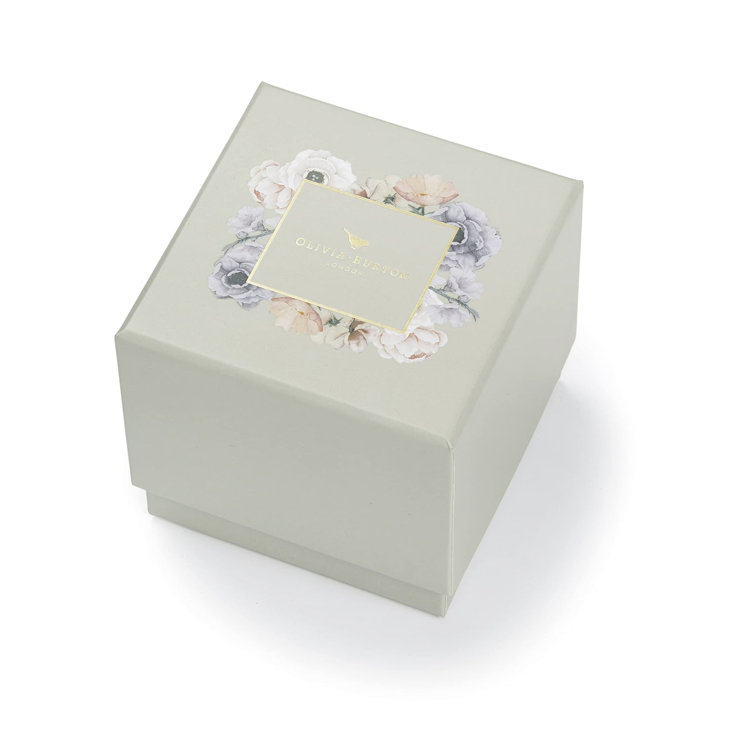 Olivia burton 3D Butterfly Qtz Basic Grey & Butterfly Round Dial Women's Watch|Ionic Plated Rose Gold Steel Material|Gold Color Band - OB16MB28