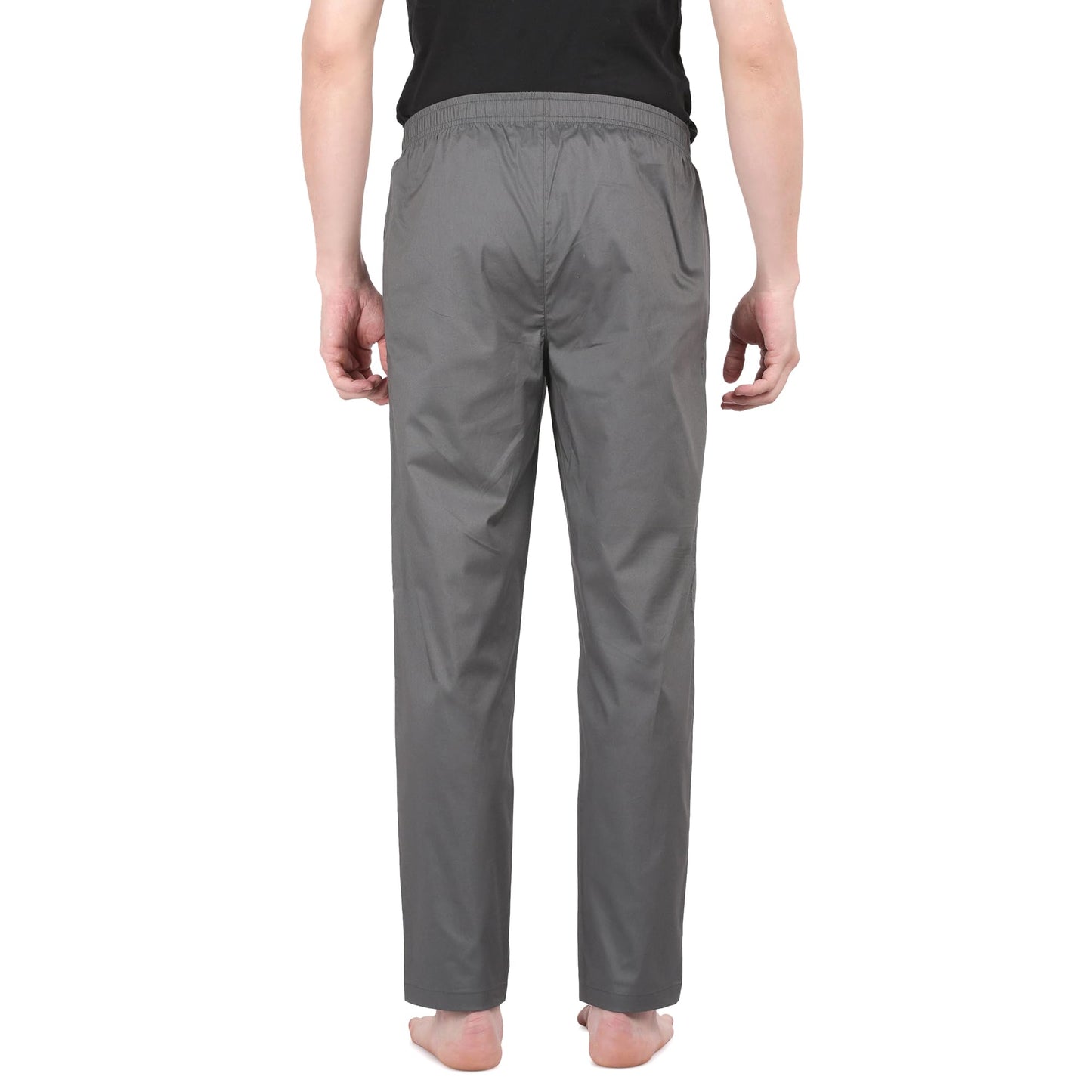 Pepe Jeans Men's Solid Woven Pyjama - Grey - Large