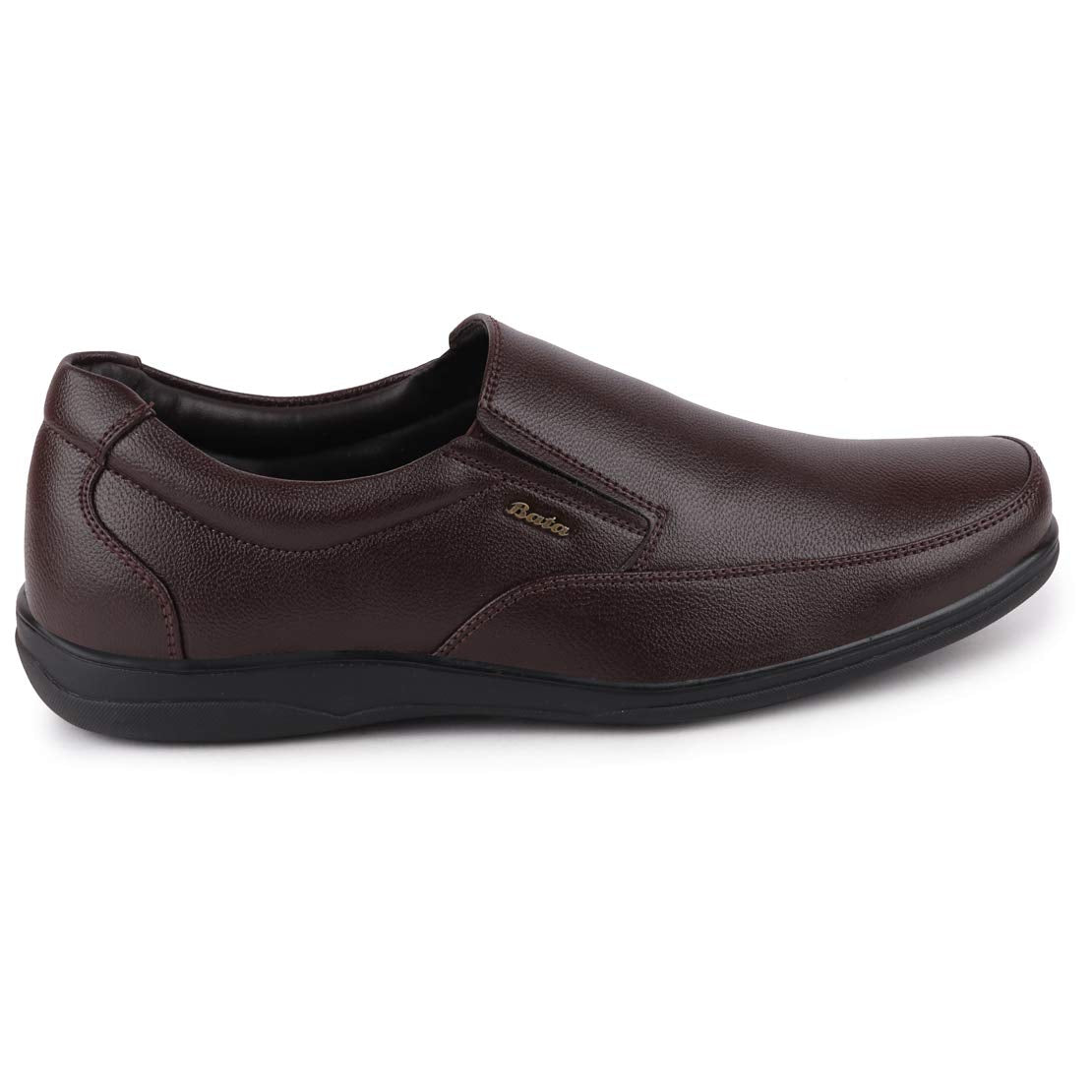 Bata 851-4412-41 Men's Brown Formal Slip On Shoes (7 UK)