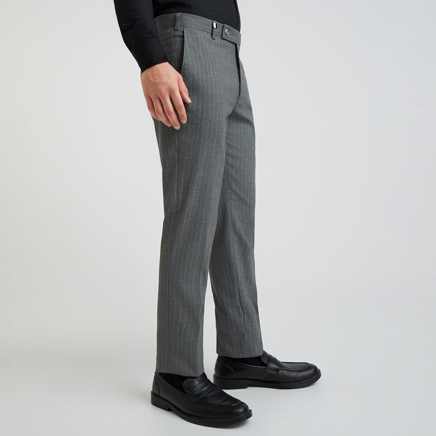 PARK AVENUE Men's Skinny Pants (PMTQ07017-G7_Dark Grey