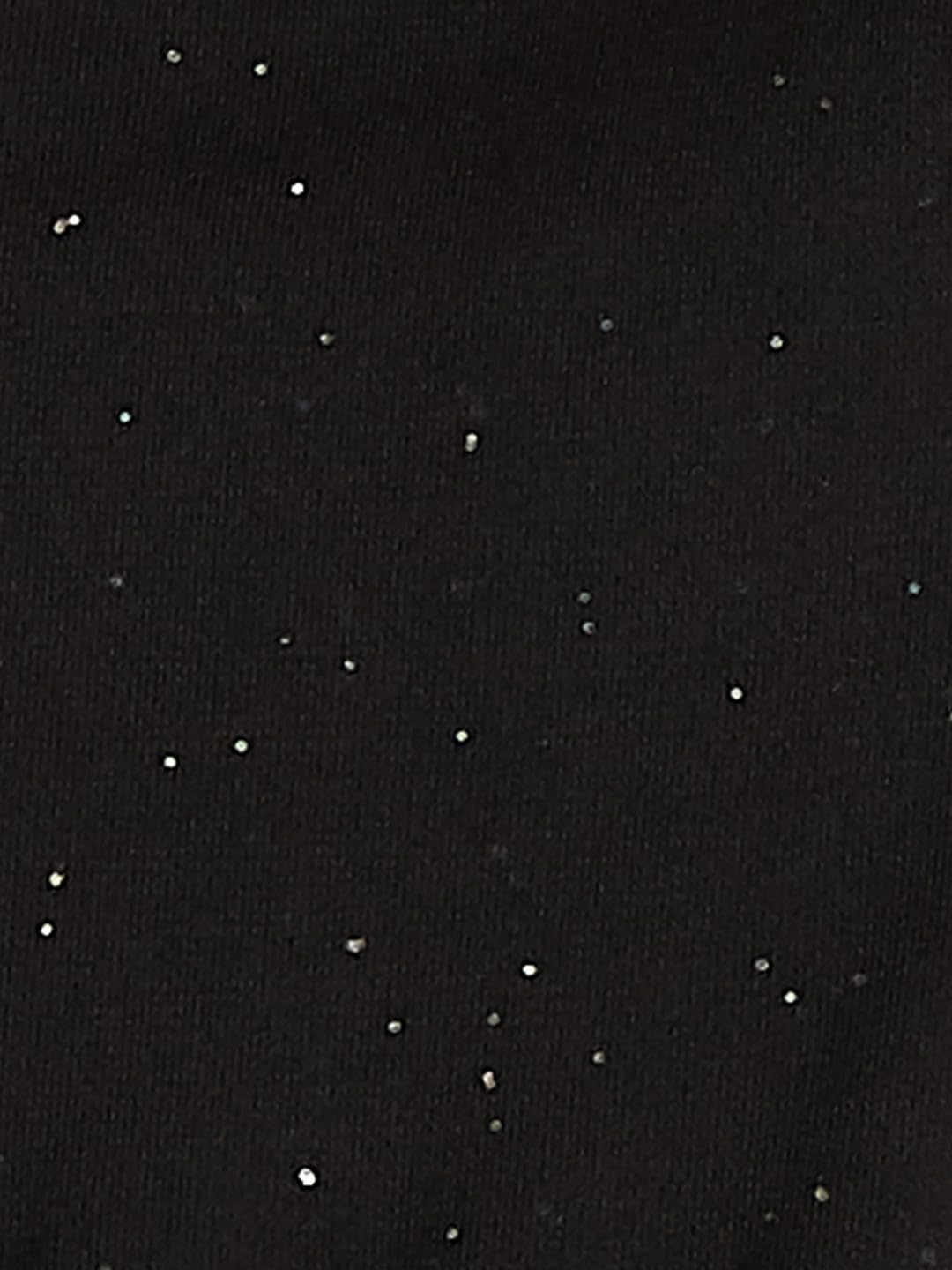 max Women Shimmery V-Neck Jumpsuit (PE3004BLACK)_L