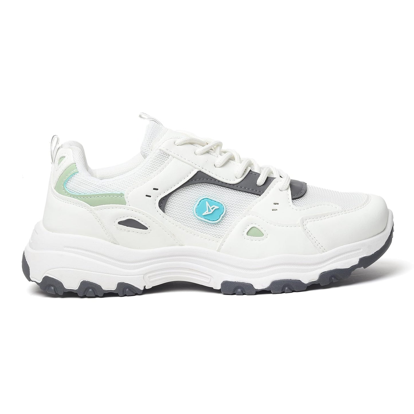 YOHO Tempo 0920 Sneakers for Women | Fashionable & Stylish Casual Look Sneaker, Breathable Mesh Comfort, Shock-Absorbing Cushioning, Durable Grip Sole, All-Day Ease | IceLatteMint - UK 8