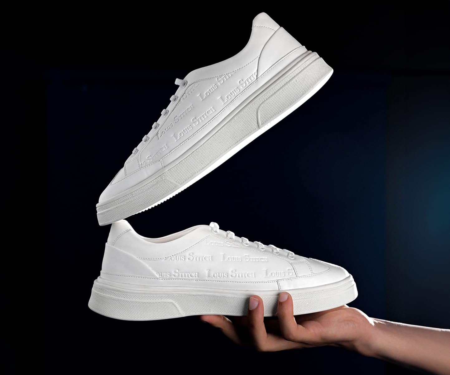 LOUIS STITCH Canadian White Shoes for Men | Lightweight Shoes | Comfortable & Durable All-Day Sneaker| LSP-SNK-LSEMWH
