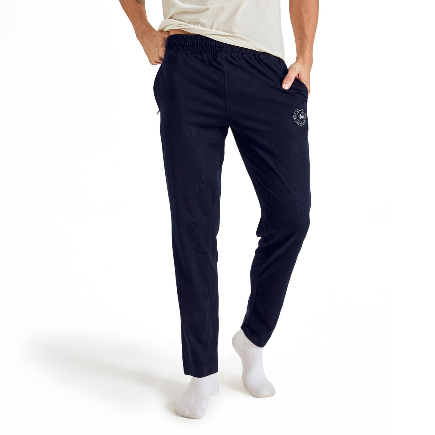 Pepe Jeans Innerwear Men's Solid Cotton Lounge Bottom Navy