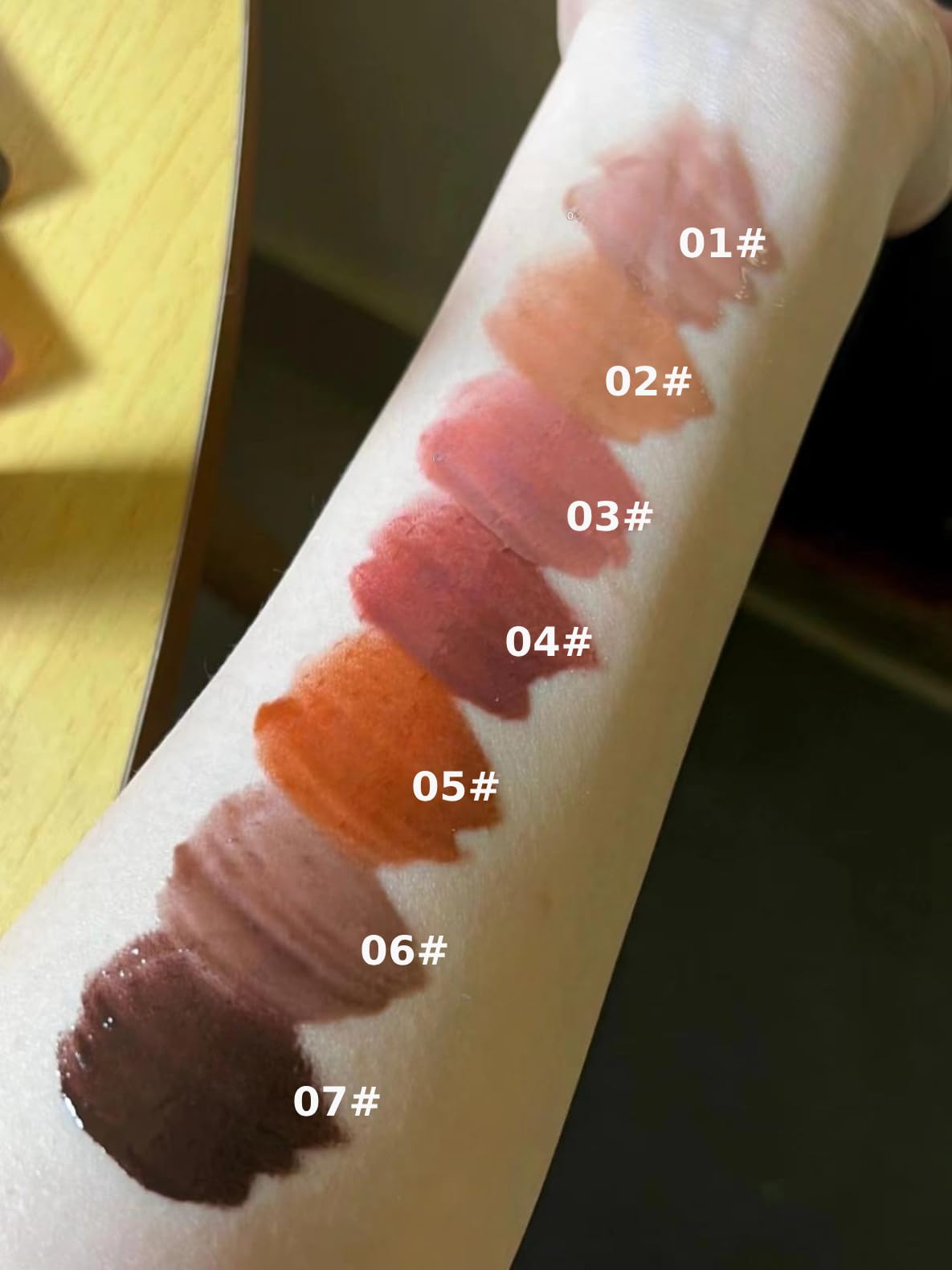Cappuvini Chocolate Lip Gloss | Nude Dream Lipstick Collection | Lip Moisturizer and Color in One Product Nude Dream Shades from Light Pink to Dark Brown | Perfect for Korean Style Makeup Looks | Lightweight Texture Liquid Lipstick | Long-Lasting Lip Glaz