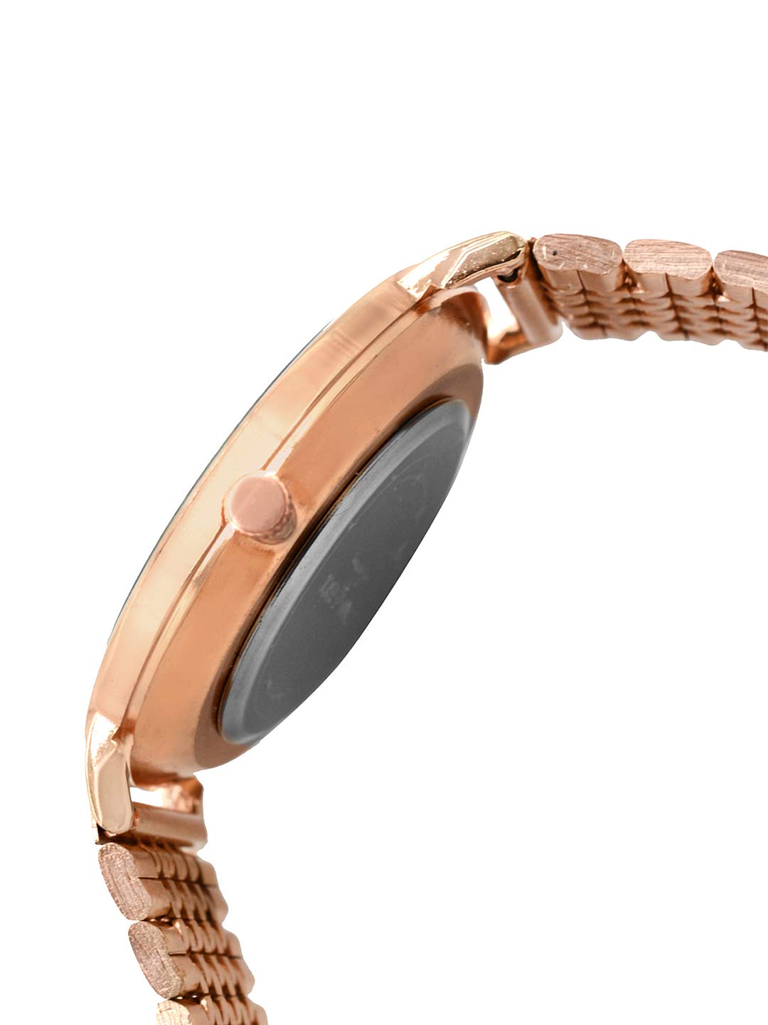 Joker & Witch Aimée Black Dial 20mm Rose Gold Stainless Steel Watch for Women