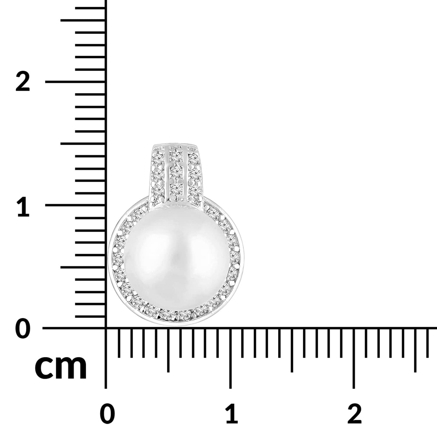 Peora Silver Plated Cubic Zirconia & Pearl Studded Hoop Earrings Stylish Fashion Jewellery Gift for Women & Girls