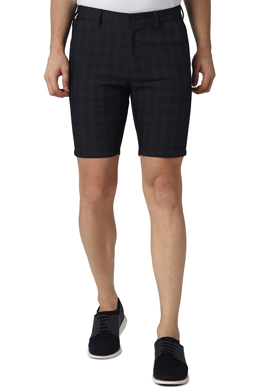 Peter England Men's Slim Fit (PESRMSLFS99725_Navy_38)