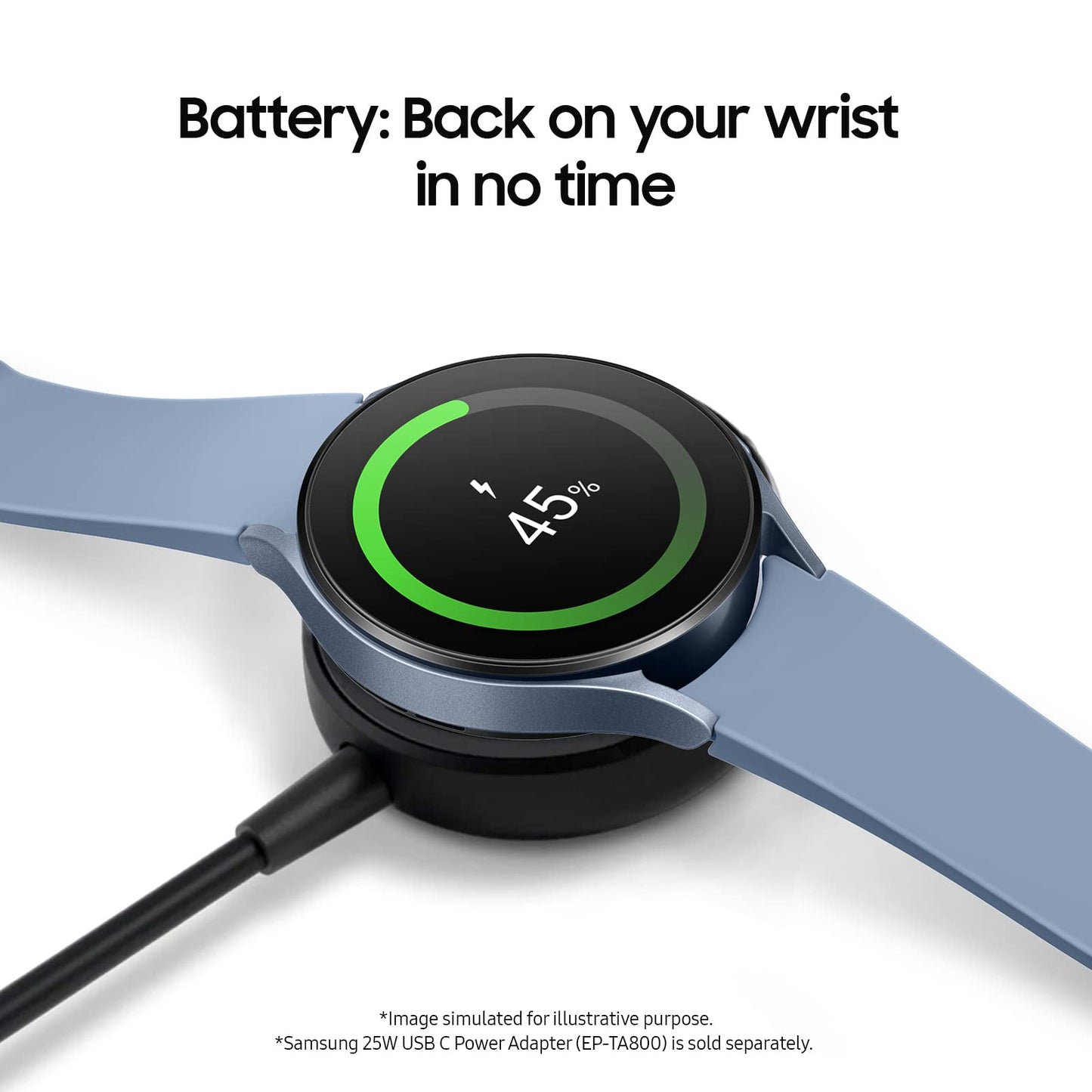 Samsung Galaxy Watch5 LTE (44 mm, Graphite, Compatible with Android only)