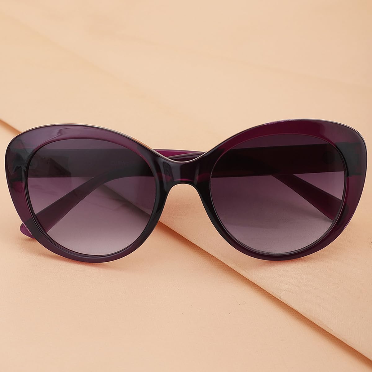 Carlton London Purple Toned UV Protected Cateye Sunglasses For Women