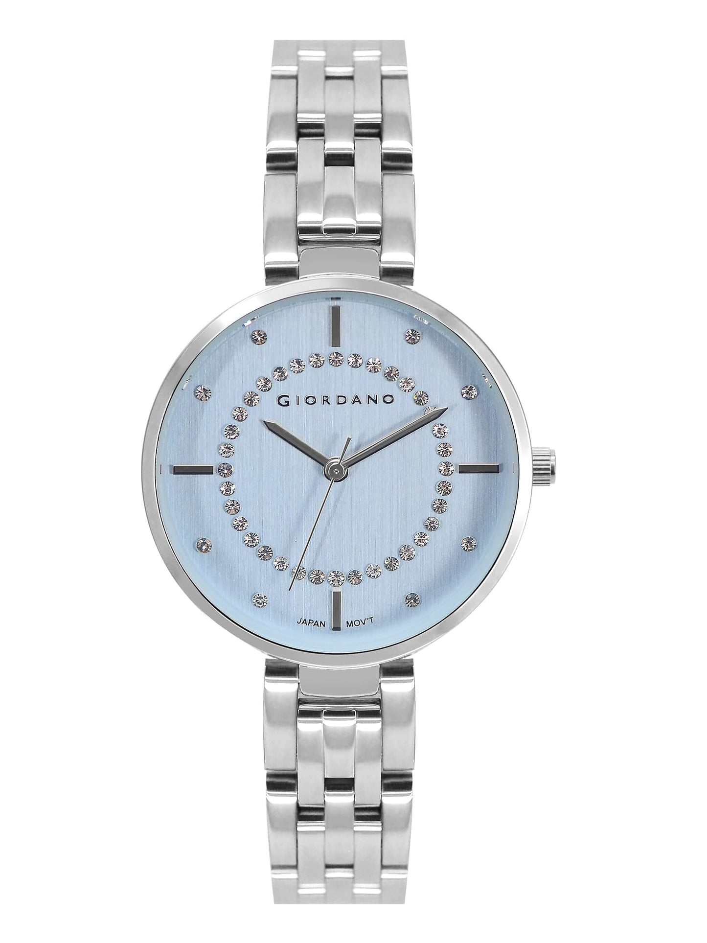 Giordano Analog Stylish Watch for Women Water Resistant Fashion Watch Round Shape with 3 Hand Mechanism Wrist Watch to Compliment Your Look/Ideal Gift for Female - GZ-60077-33