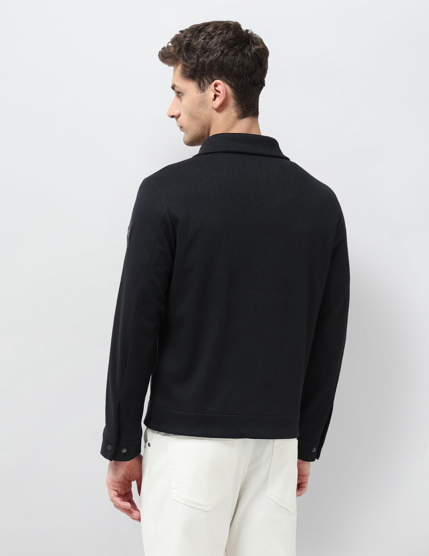 U.S.Polo Association Men's Solid Regular Fit Jacket (USJCK050B_Blue_M)