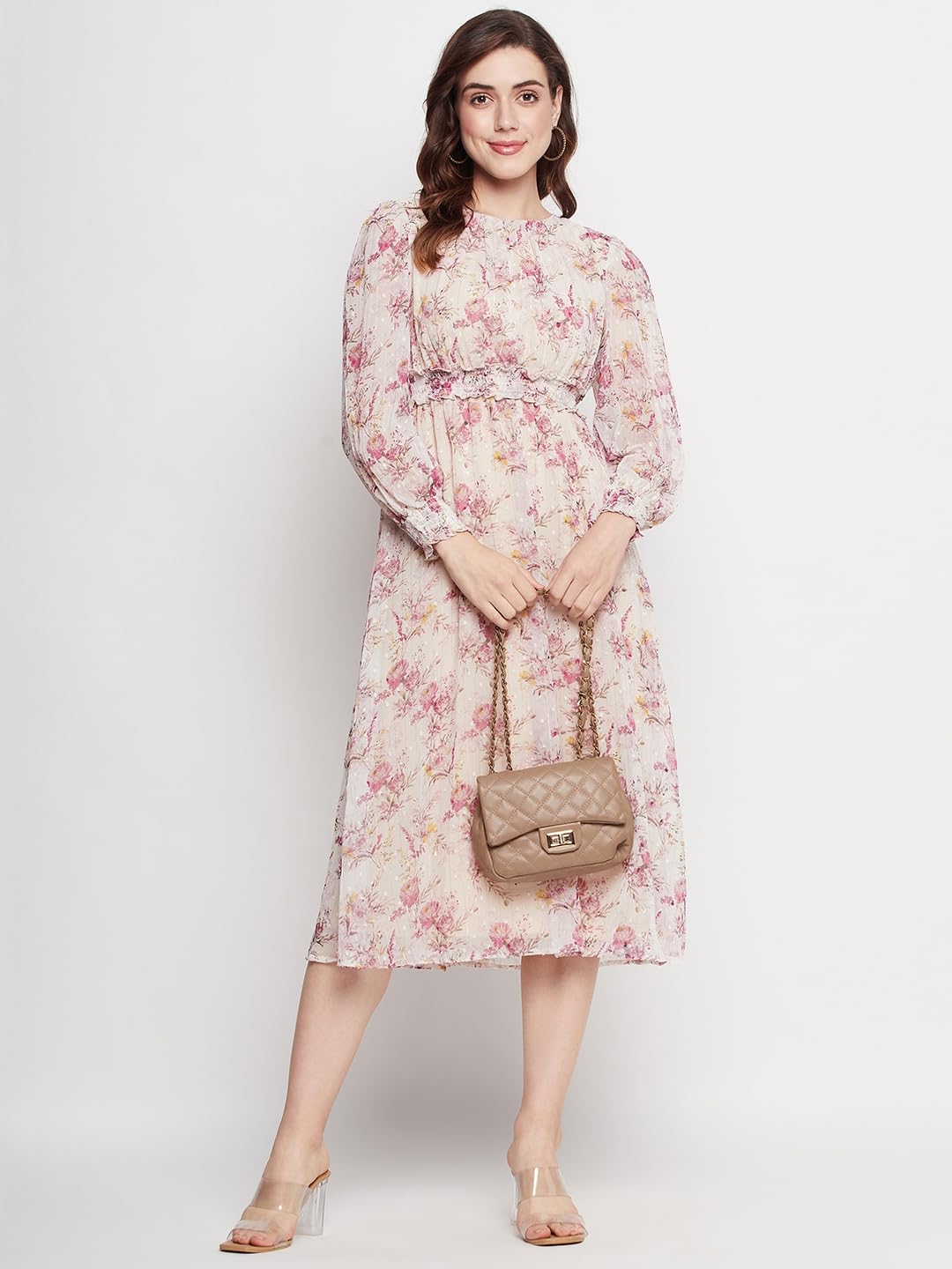 Madame Beige Dress for Women