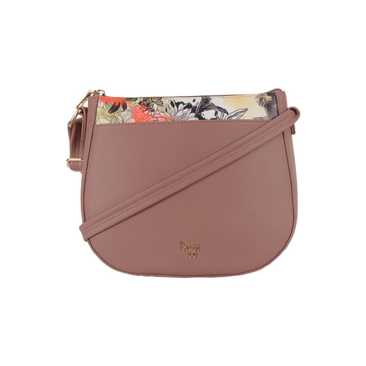 Baggit Women Pink Small Size Sling Bag | Ladies Stylish Casual Cross Body Purse Handbag